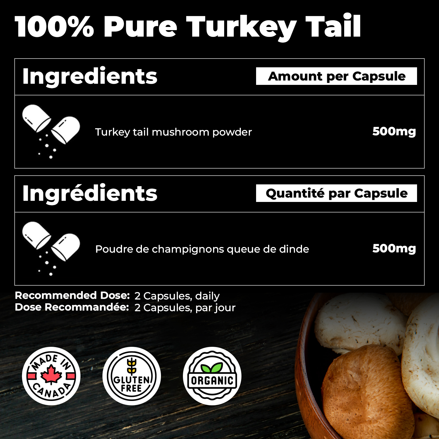 100% Pure Turkey Tail - Image 2